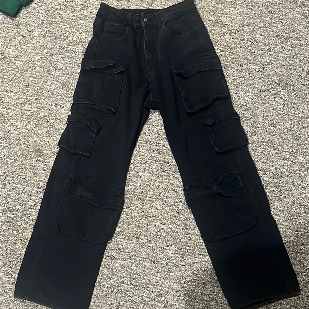 Men's Black Cargo Pants